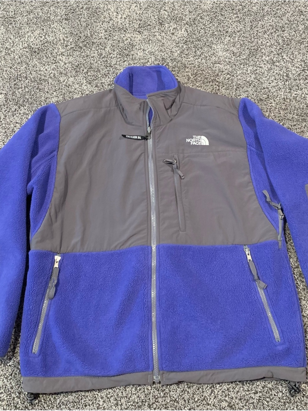 The North Face Purple and Gray Fleece Jacket